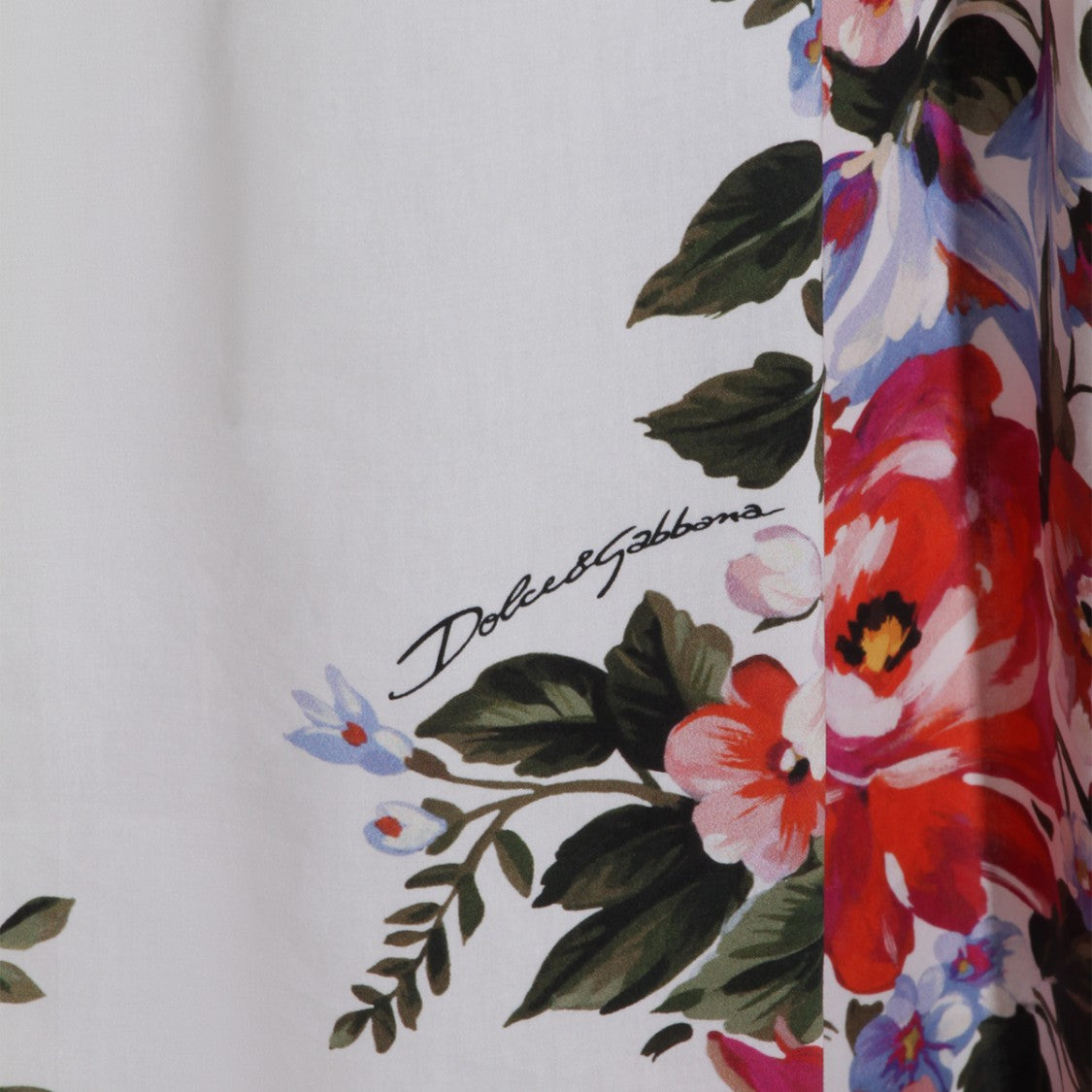 Dolce & Gabbana Floral-Embellished Midi Skirt With High Waist