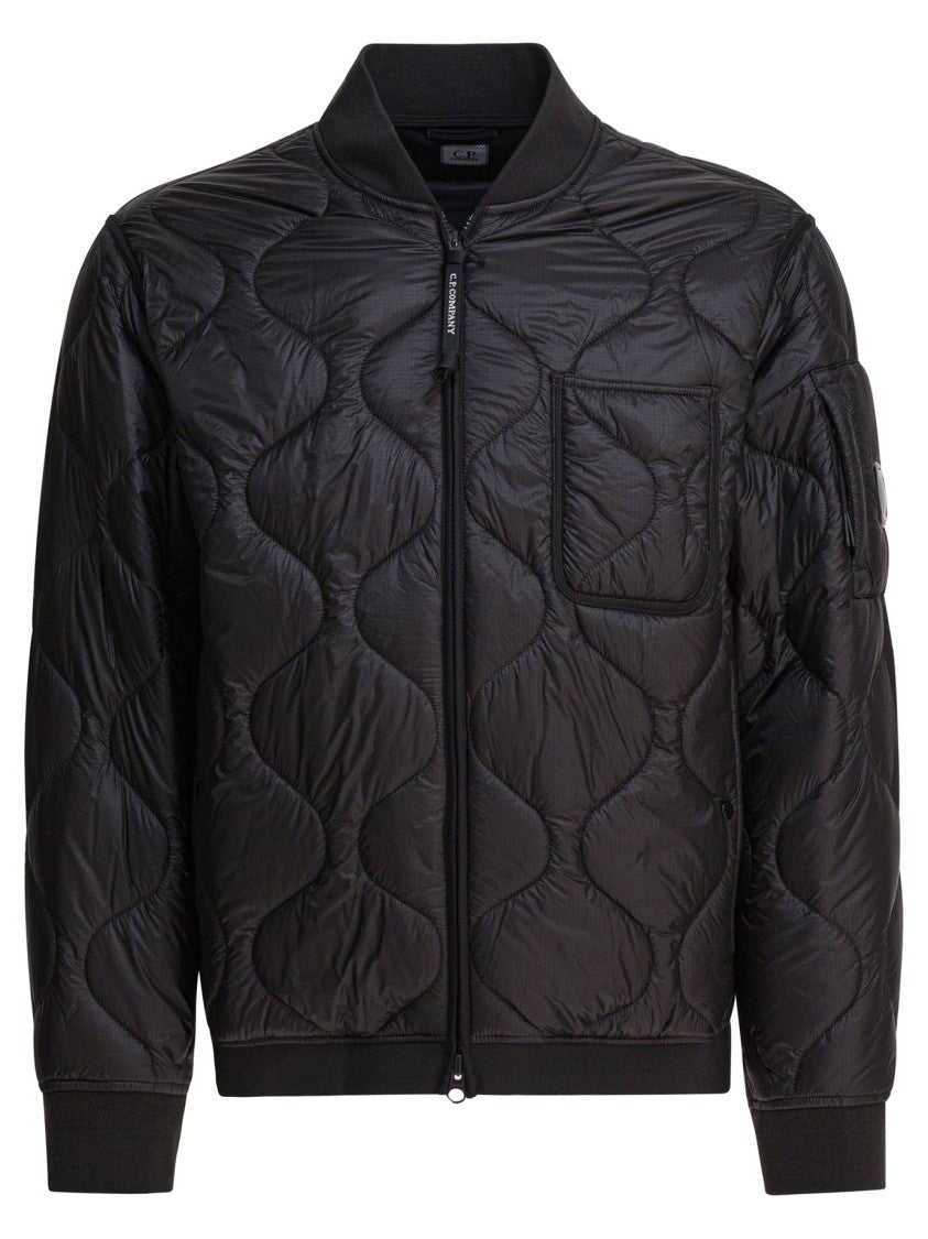C.P. Company Medium-Fit Quilted Jacket With Wavy Stitch Design