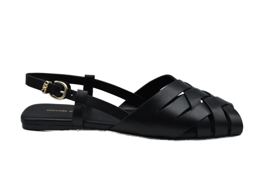 Michael Kors Black Laced Shoes With Crisscross Straps