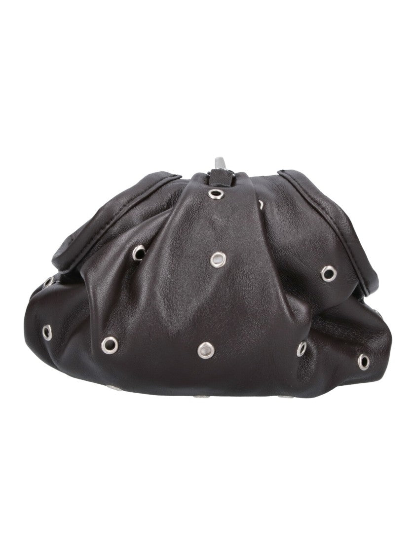 Gimaguas Brown Pulsera Slouchy Eyelet Shoulder Bag