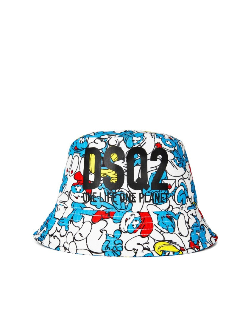 Dsquared2 Smurfs Logo Bucket Hat