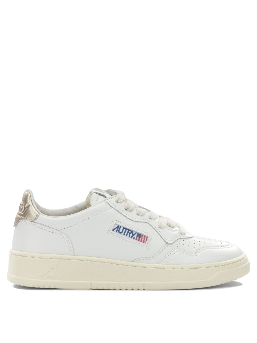 Autry Low-Top Leather Sneakers With Sleek Slip-On Design