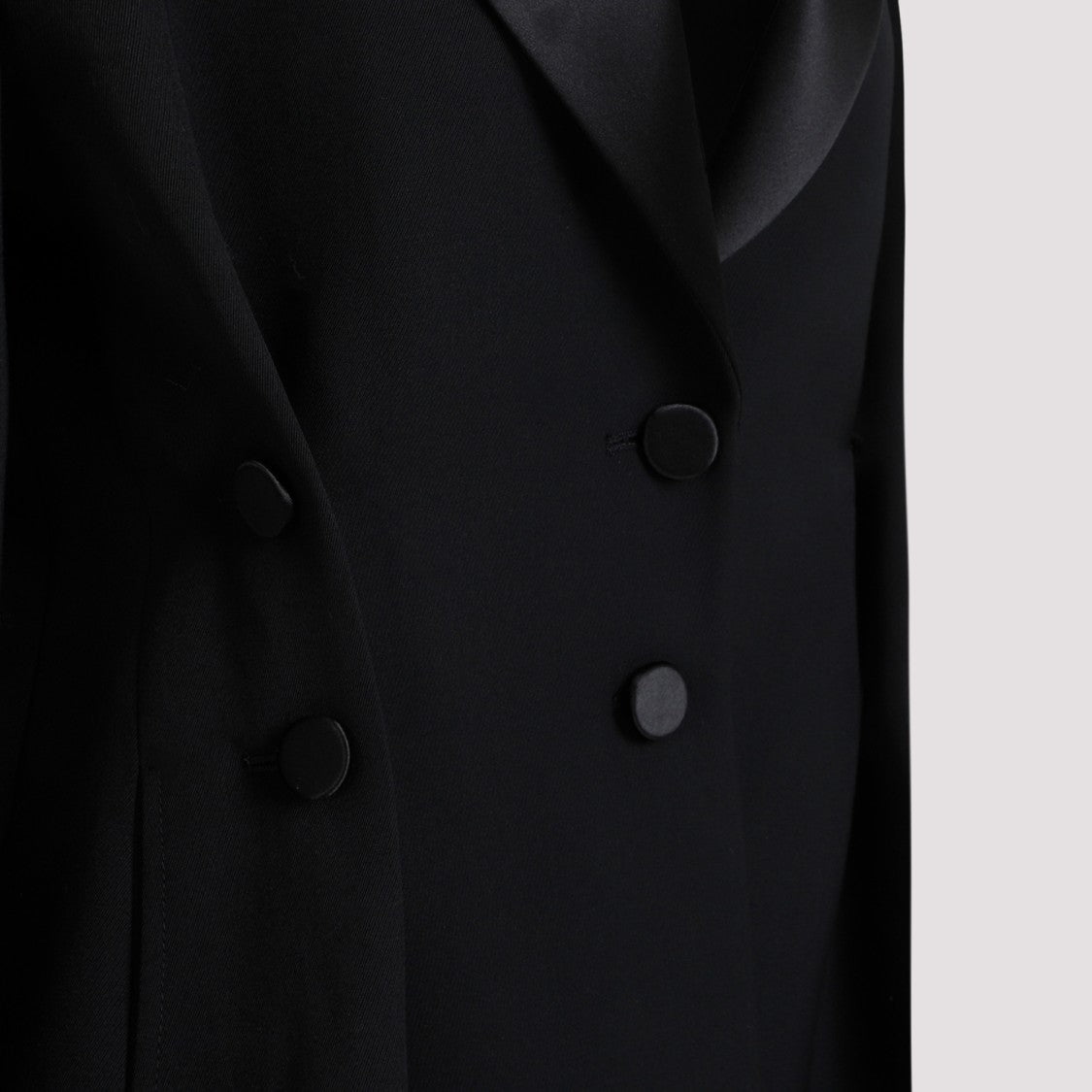Givenchy Buttoned Black Virgin Wool Jacket