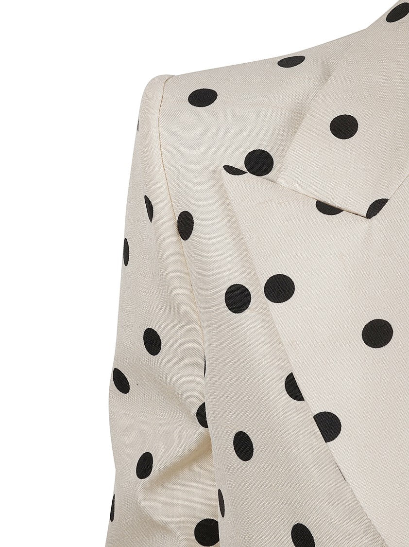 Valentino Garavani Cropped Polka Dot Jacket