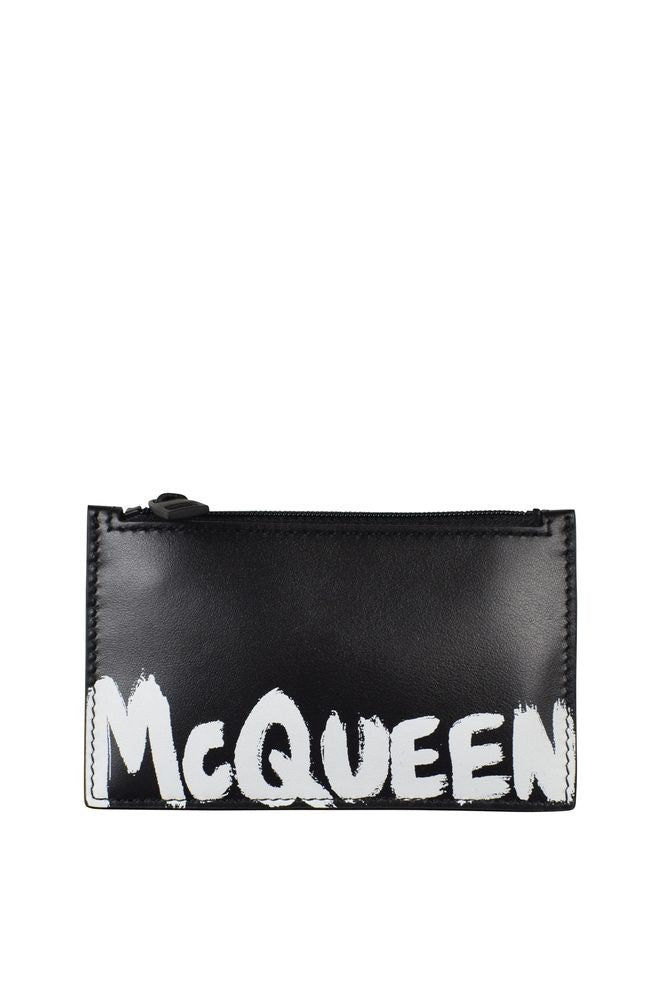 Alexander Mcqueen Lambskin Leather Card Holder