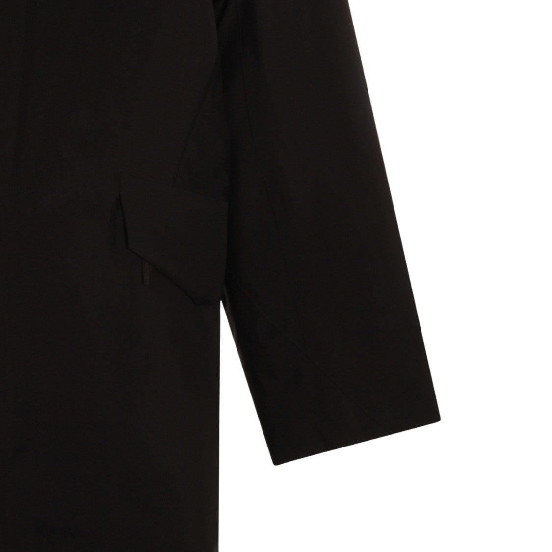 Arc'teryx Black Hooded Casual Jacket With Zipper Closure