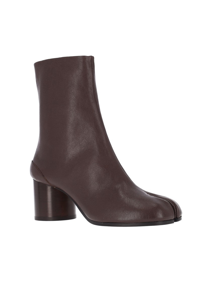 Maison Margiela Black Nappa Leather Tabi Ankle Boots