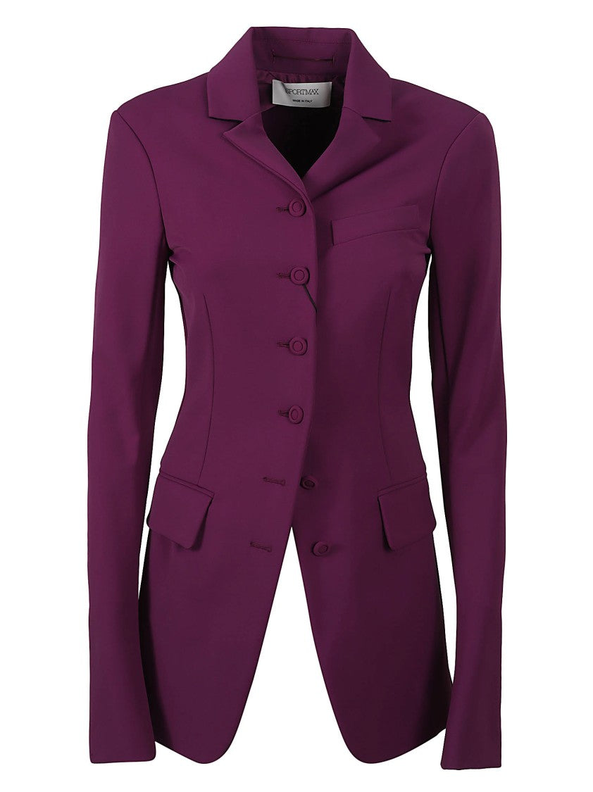 Max Mara Tailored Single-Breasted Jacket With Notched Lapels