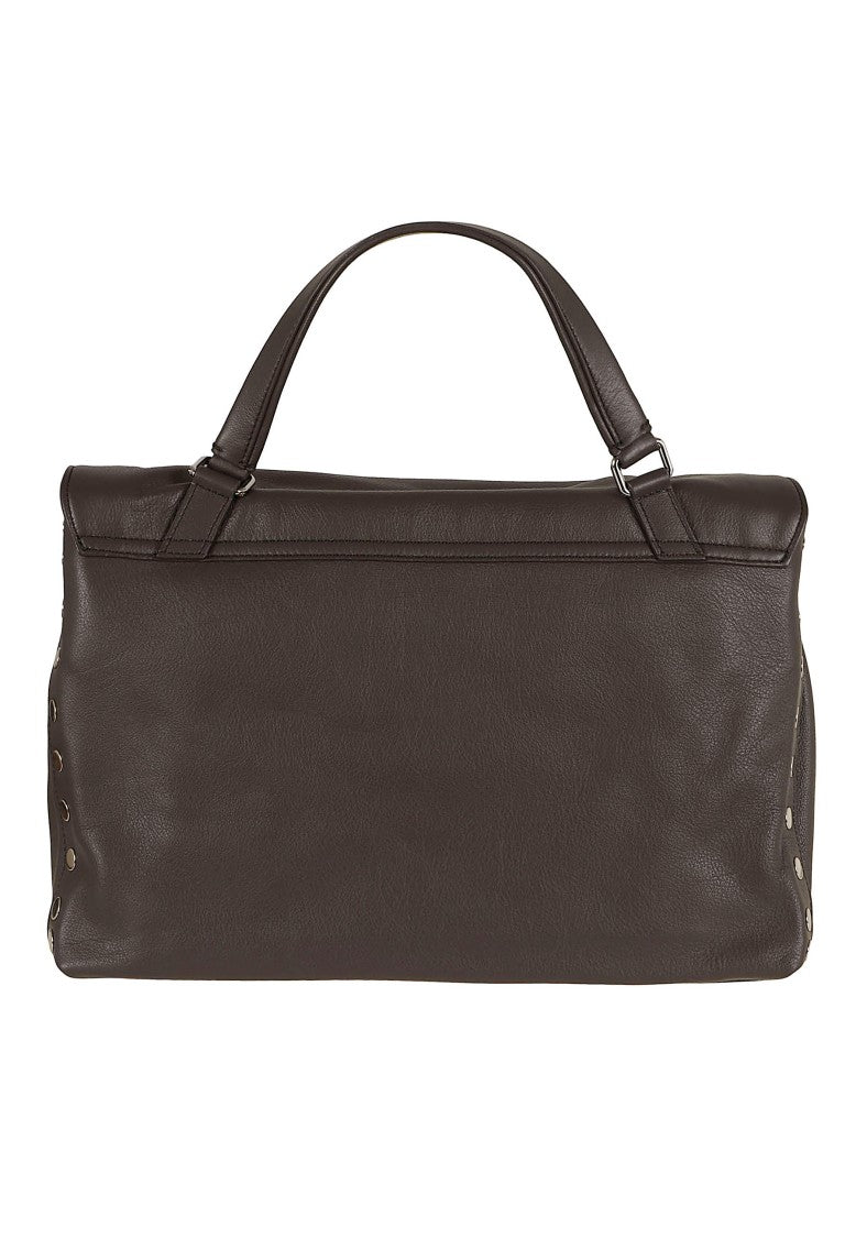 Zanellato Brown Postina Saeta Nappa Leather Shoulder Bag