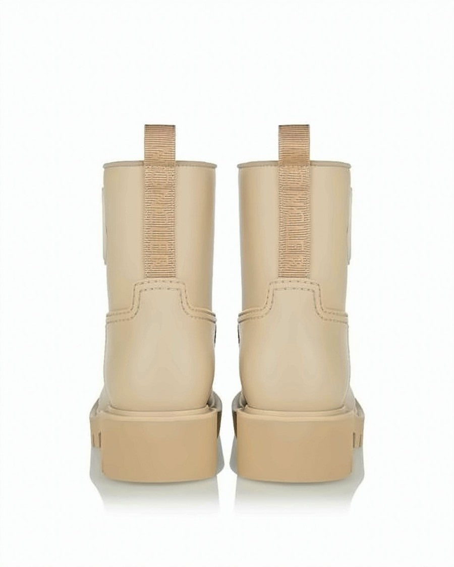 Moncler Ankle Boots With Chunky Sole And Logo Patch
