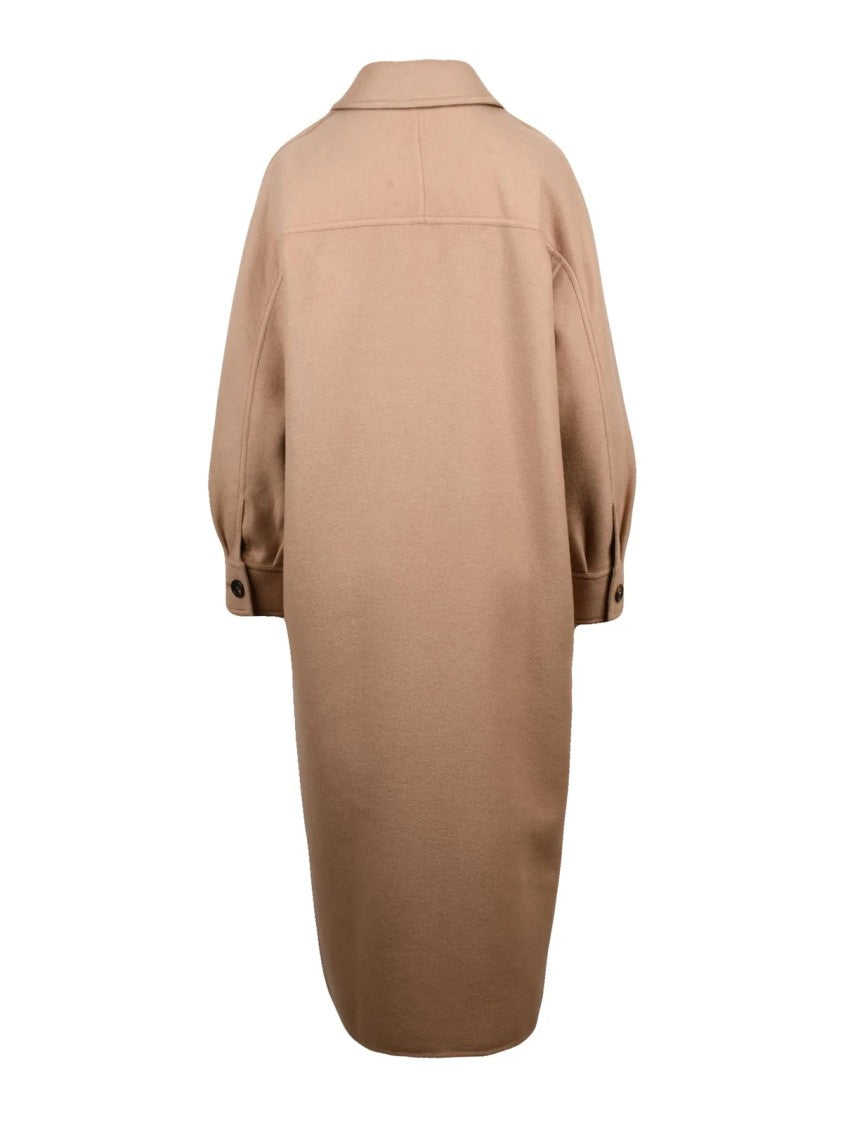 Max Mara Beige Virgin Wool-Cashmere Aldo Coat