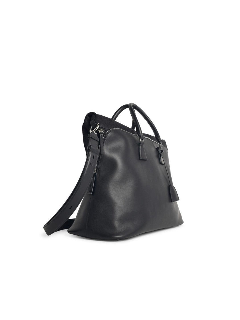 Maison Margiela '5Ac Soft Xl' Black Leather Bag