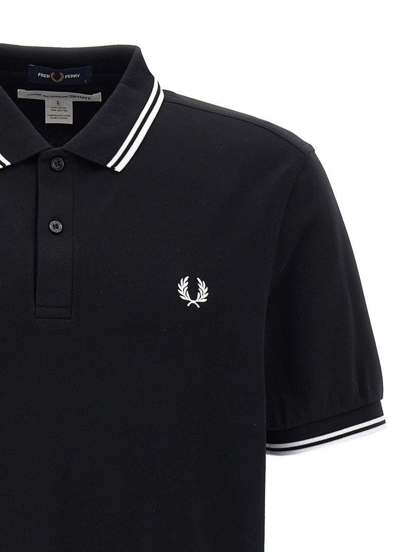 Comme Des Garçons Piqué Cotton Polo Shirt