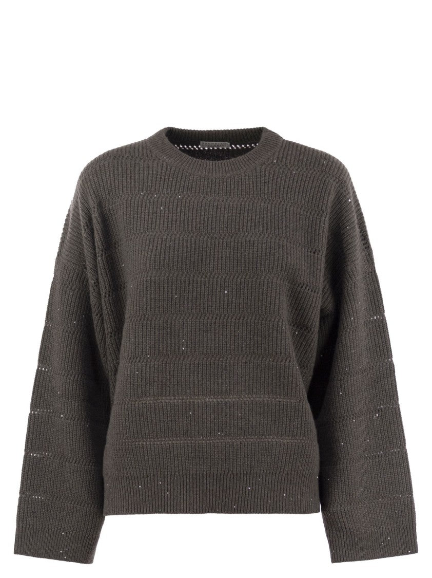 Brunello Cucinelli Cashmere And Wool Crew-Neck Sweater