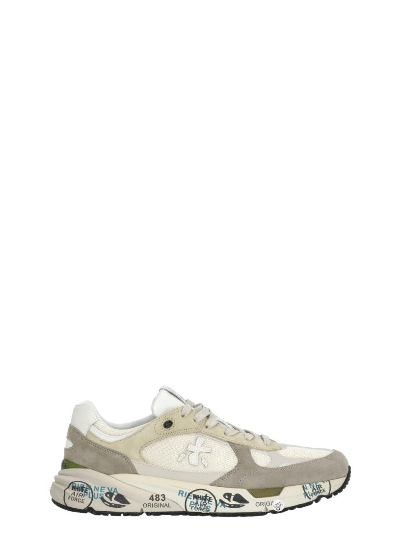 Premiata Beige Mase25 Ivory Inserts Sneakers