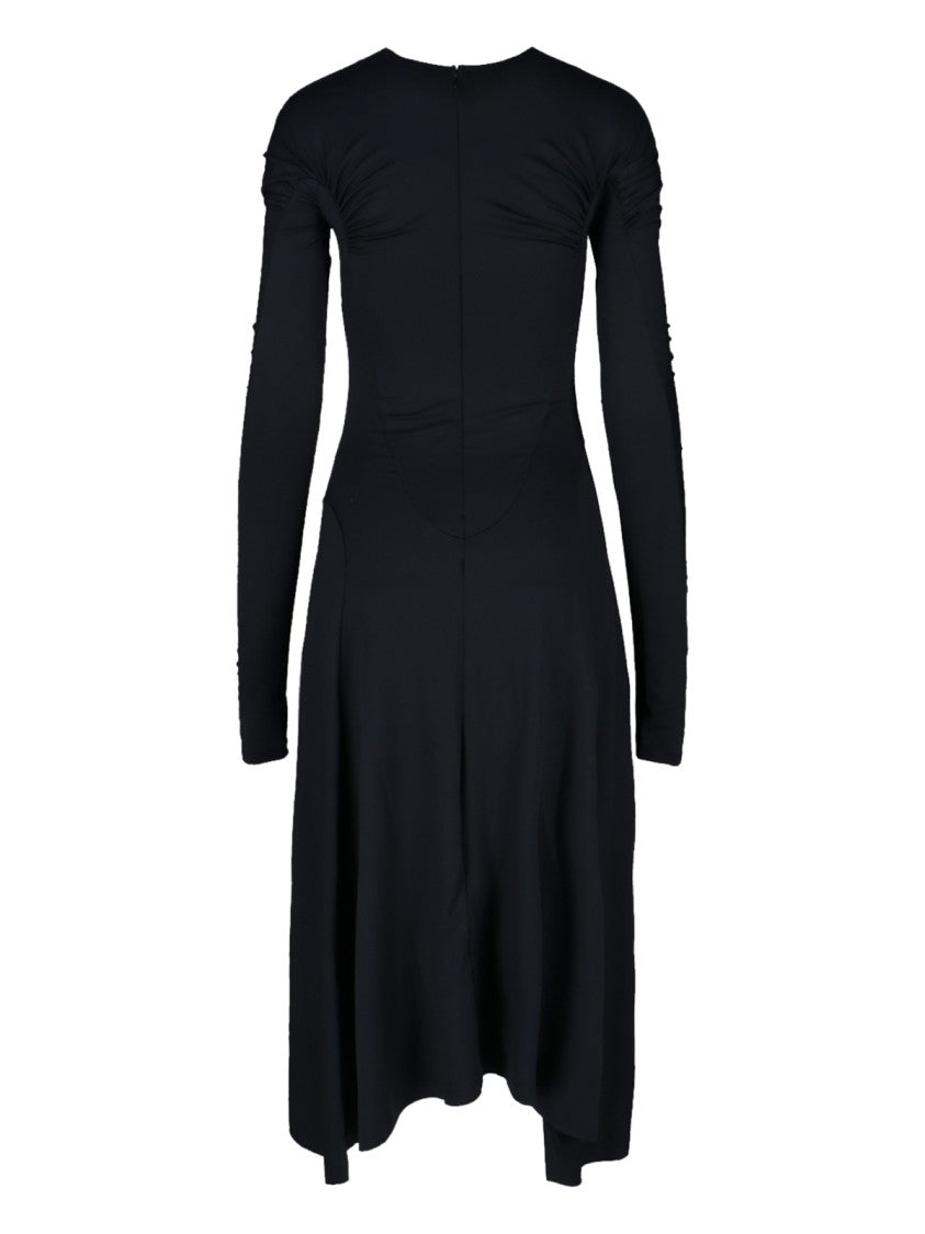 Victoria Beckham Asymmetrical Midi Dress
