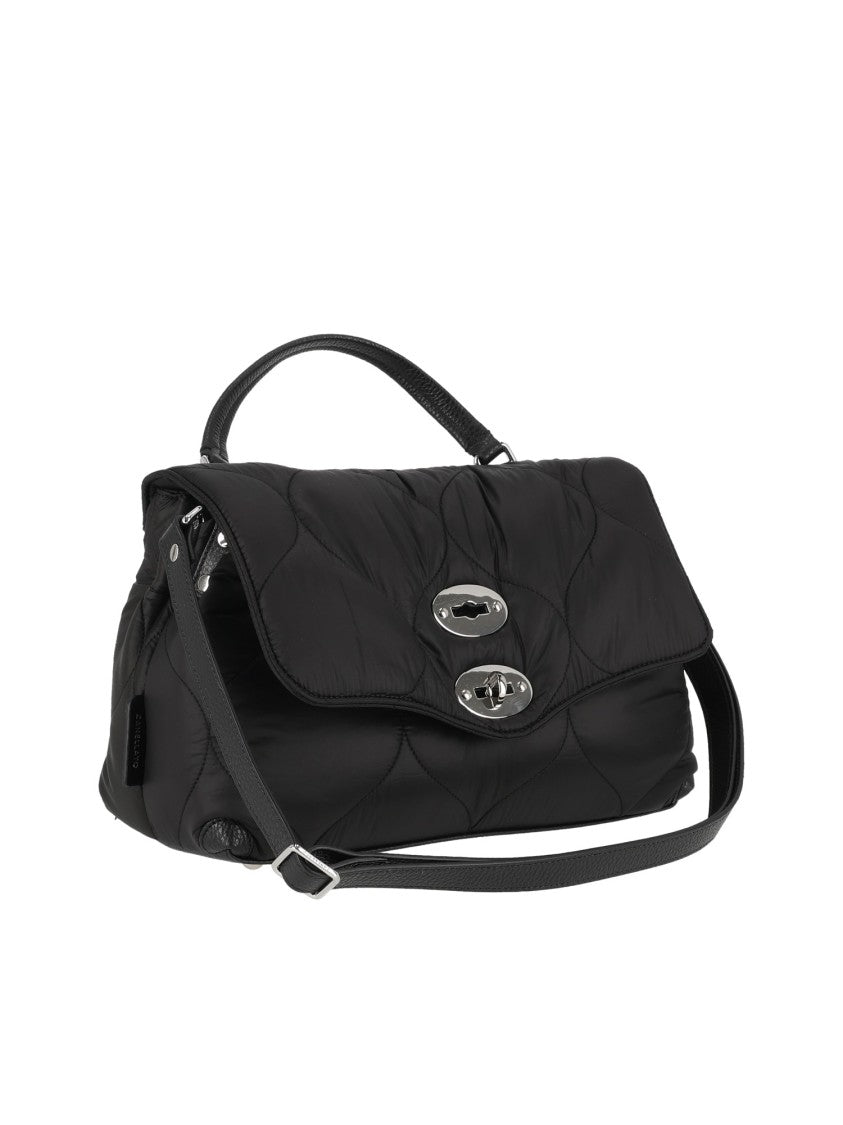 Zanellato Srl Black Lunaria Quilted Leather Shoulder Bag