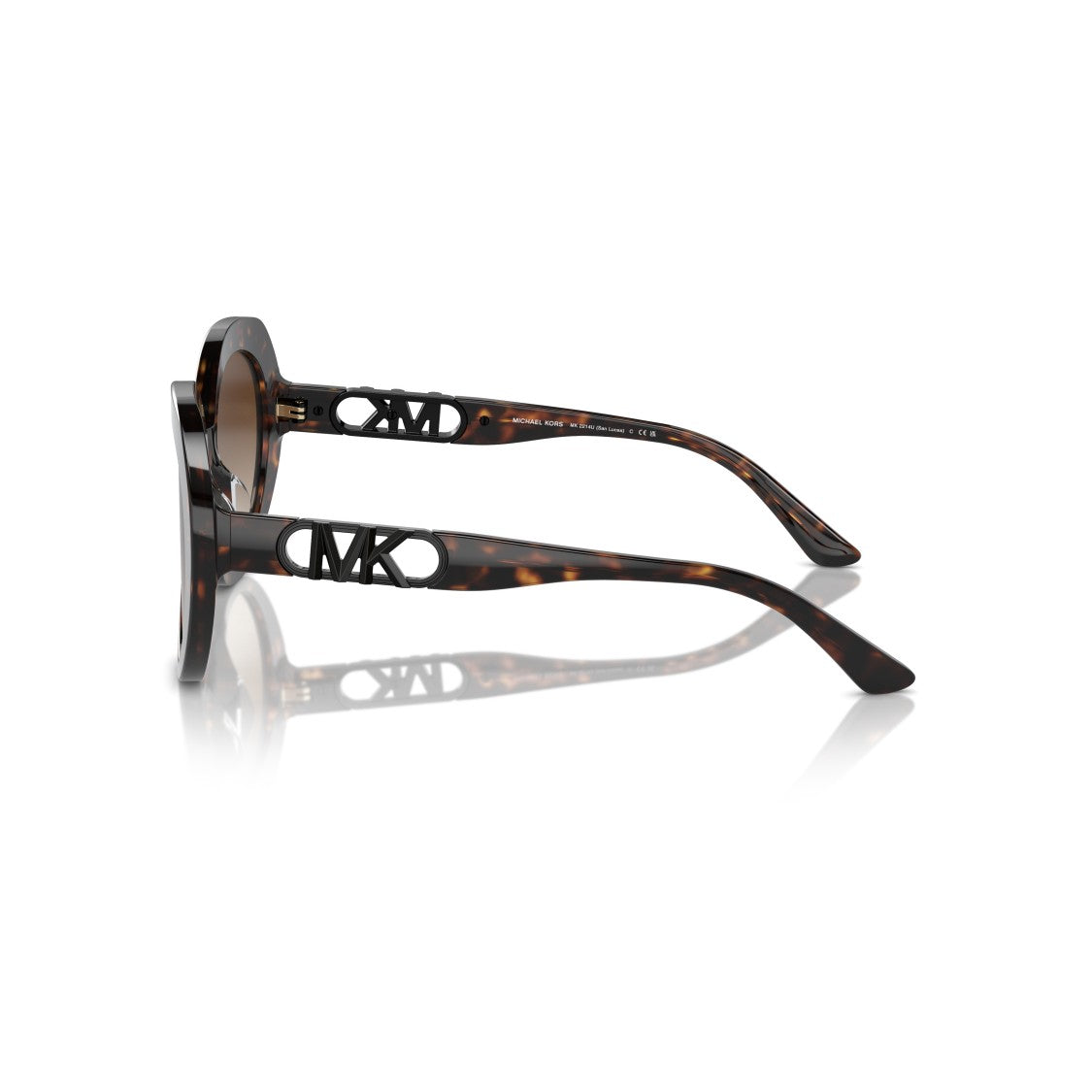 Michael Kors 0Mk2214u Oversized Round Sunglasses With Tortoiseshell Frame