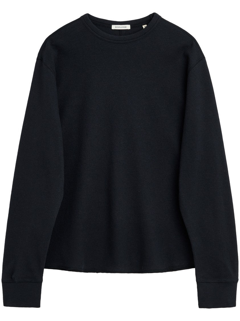 Sunflower Wool Waffle Wool-Blend Long-Sleeve T-Shirt