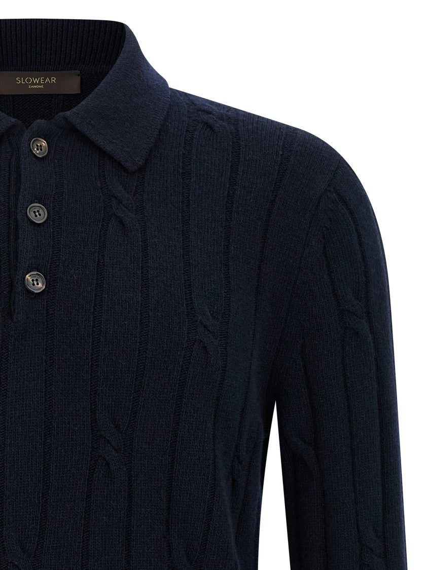 Zanone Cashmere Polo Shirt