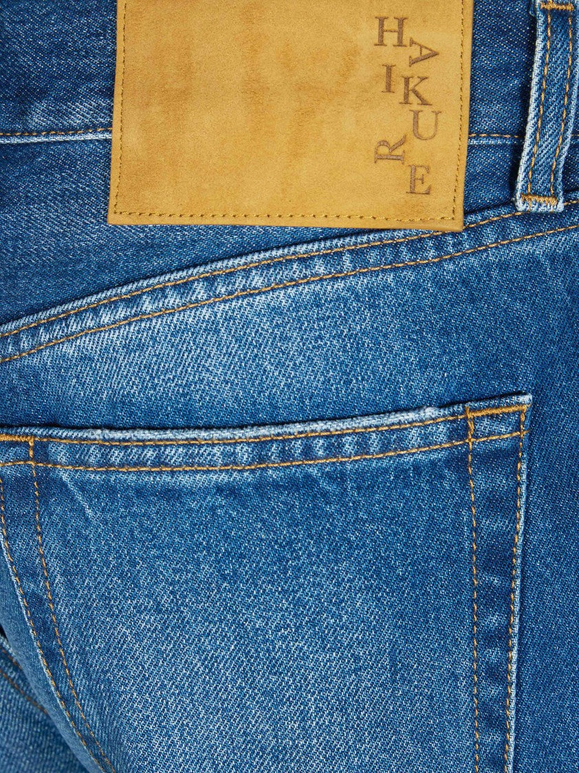 Haikure Medium Blue Wash Faded Jeans