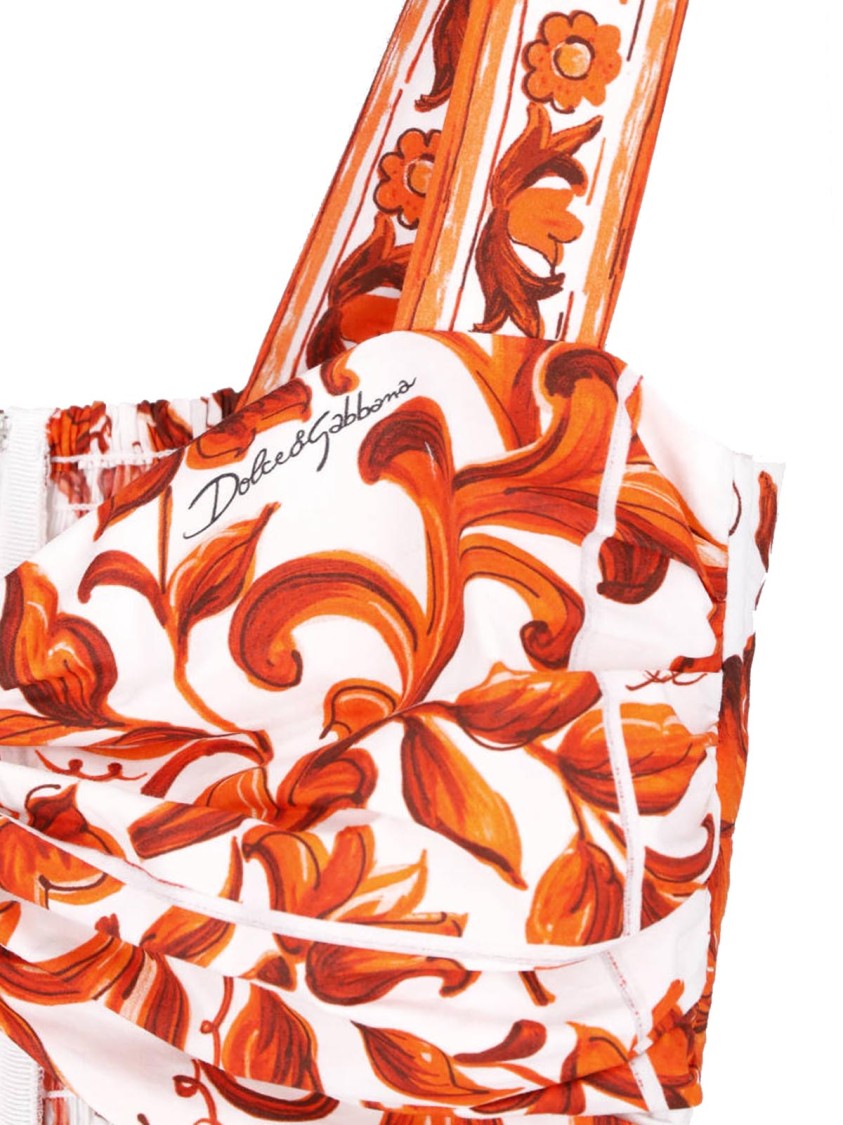 Dolce & Gabbana Multicolor Majolica Poplin Tank Top