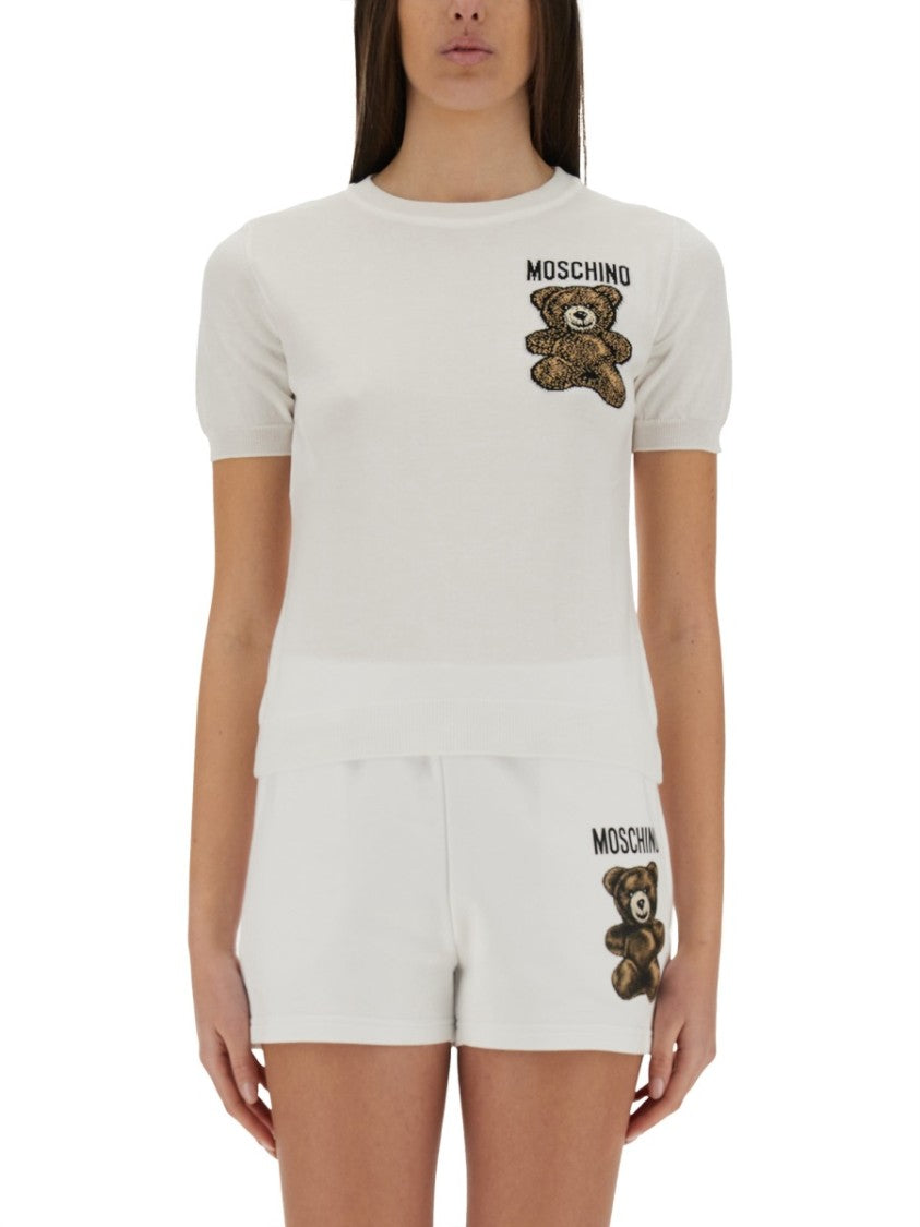 Moschino Teddy Bear Knit Top