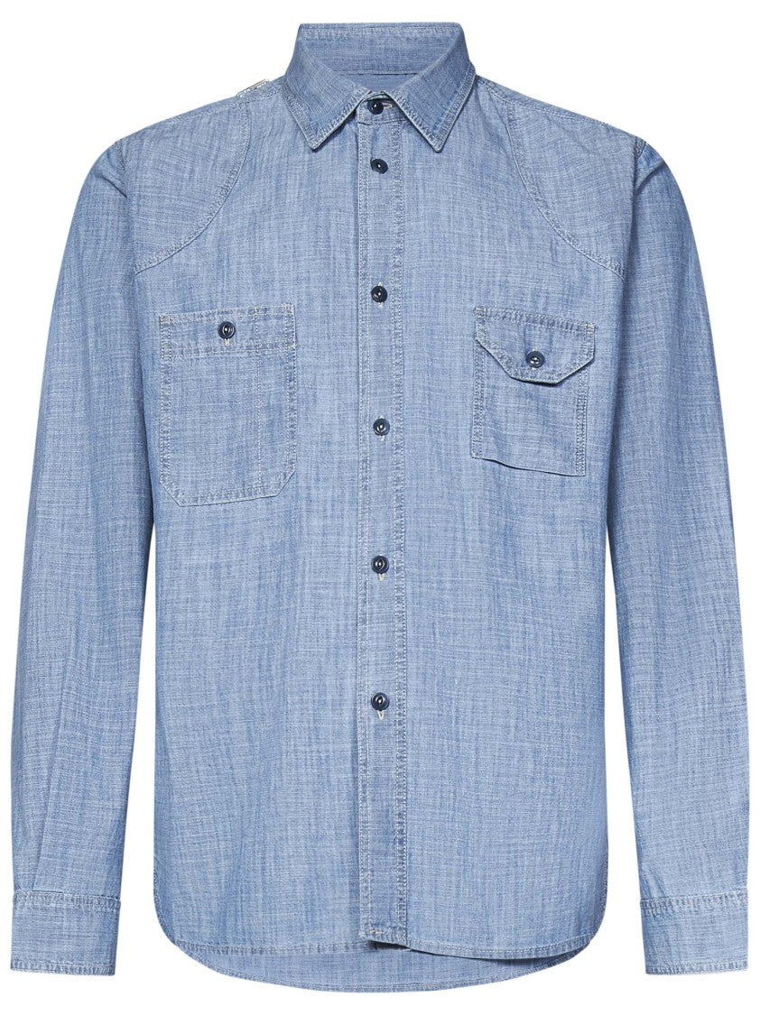 East Harbour Surplus Washed Cotton Chambray Shirt