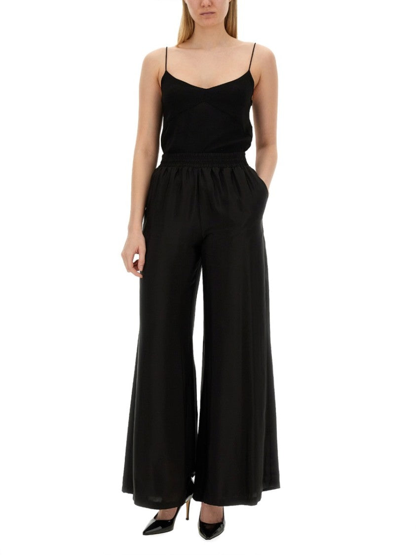 Fabiana Filippi Fitted Black Viscose Top