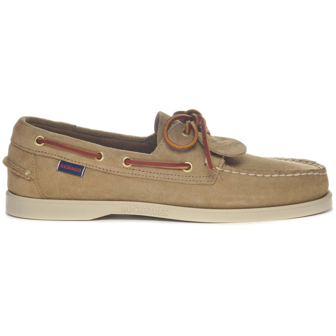 Sebago Italian Suede Leather Loafer With Hand-Sewn Apron