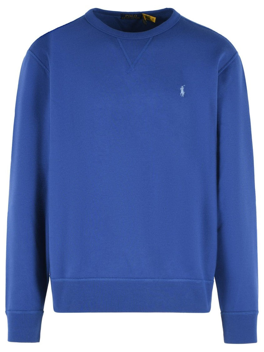 Polo Ralph Lauren Cotton-Blend Sweatshirt With Ribbed Details And Logo Embroidery