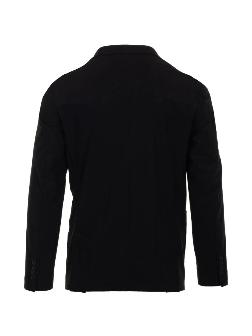 Cruna Tailored Black Notch Lapel Two-Button Blazer
