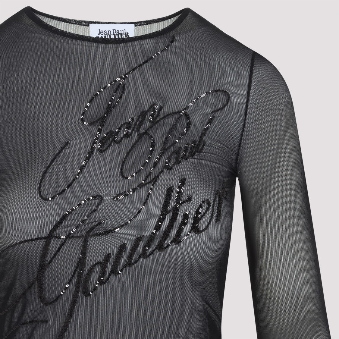 Jean Paul Gaultier Sequins Black Polyamide Top