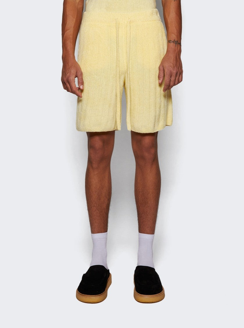 The Elder Statesman Chenille Rib Short Butter