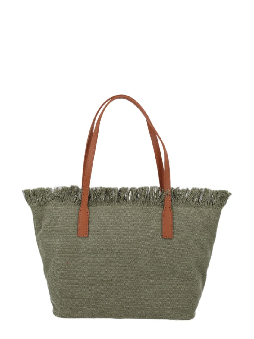 Mc2 Saint Barth City Medium Fringed Soft Tote Bag