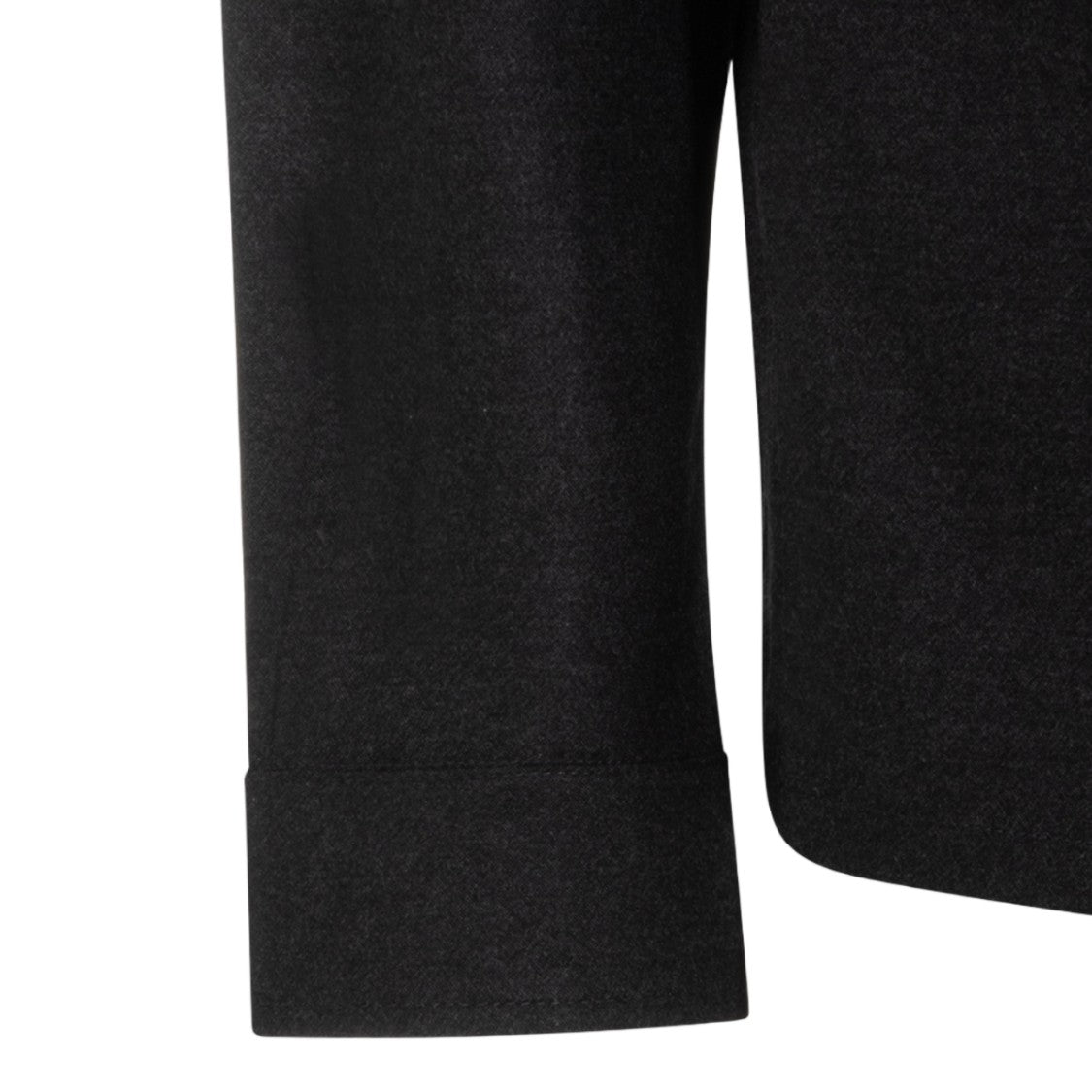 Marco Pescarolo Minimalist Black Jacket With Front Zipper