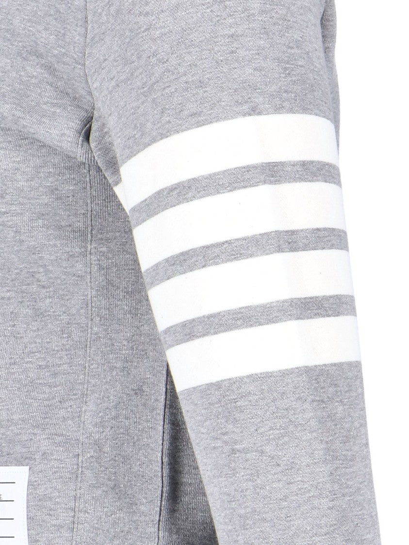 Thom Browne "4-Bar" Crewneck Sweatshirt – Grey