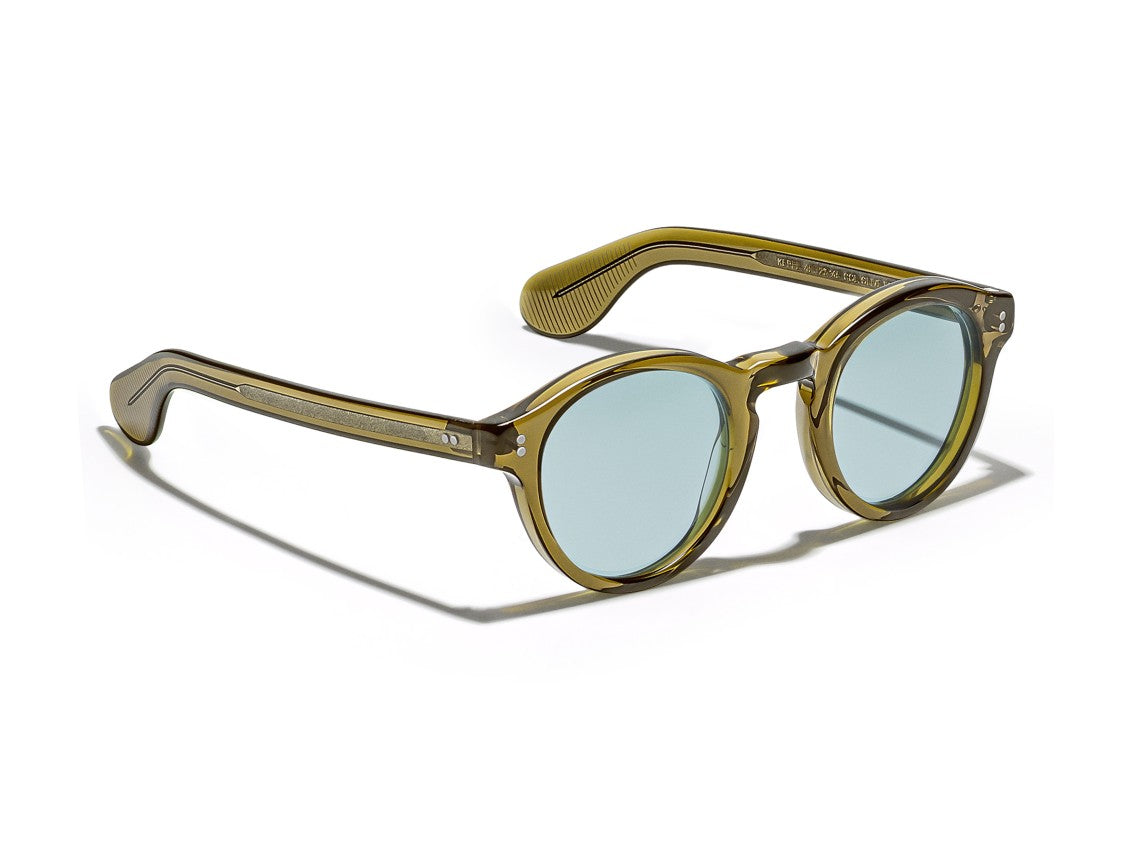 Moscot Olive Or-Kep-S Translucent Acetate Sunglasses