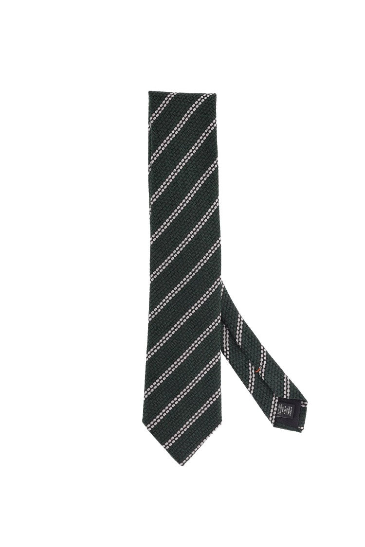 Zegna Regimental Pure Silk Tie