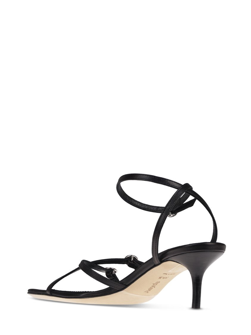 Aeydē Nappa Leather Sandals With Pointed Toe