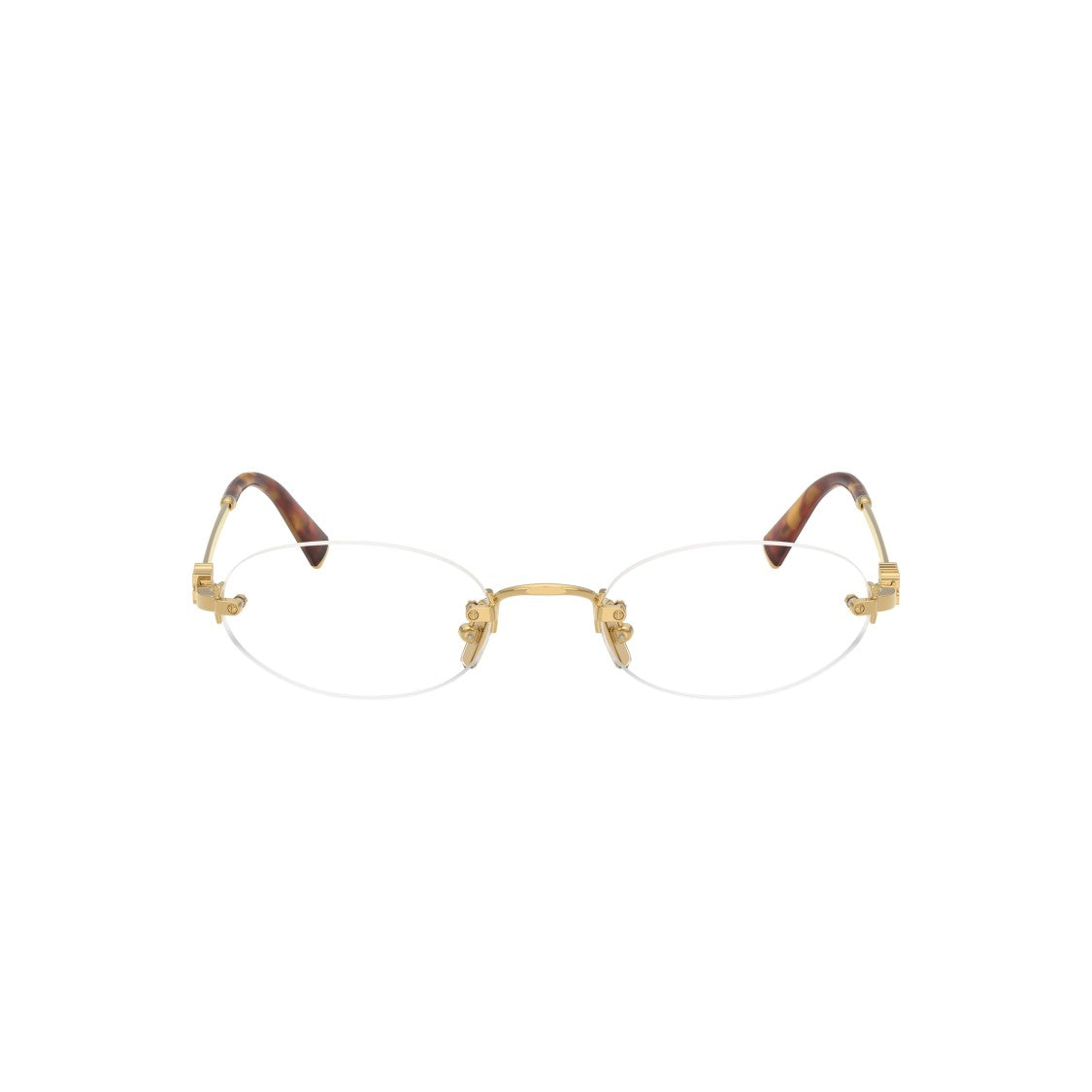Miu Miu 0Mu 53Wv Rimless Oval Sunglasses