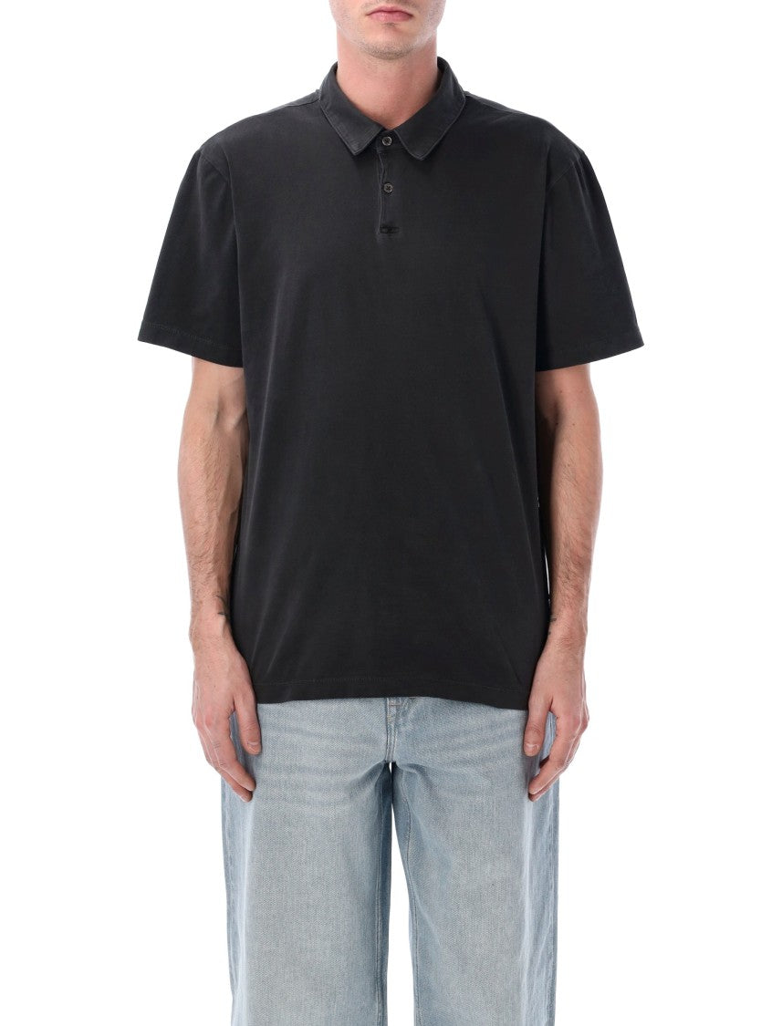 James Perse Classic Fit Sprawled Cotton Polo Shirt