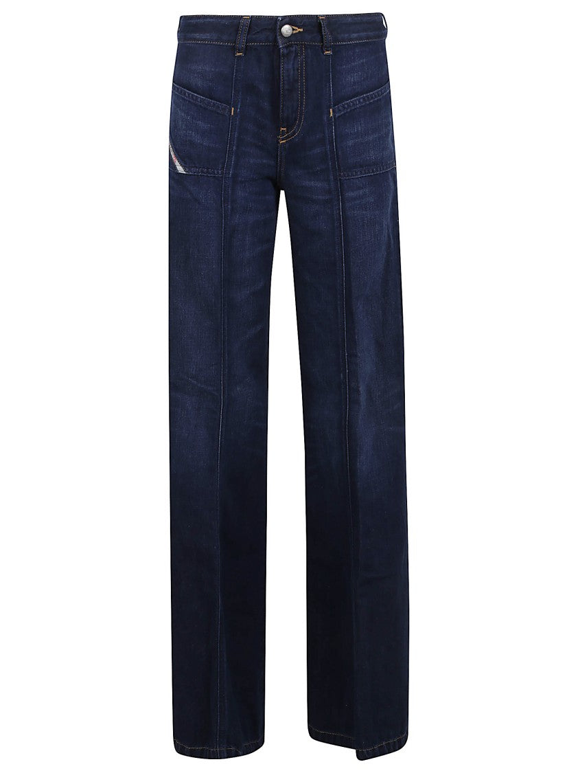 Diesel Straight-Leg Dark Wash Jeans