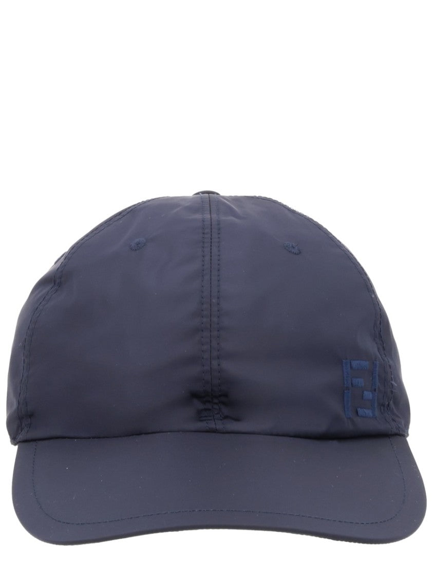 Fendi Embroidered Logo Polyamide Baseball Cap