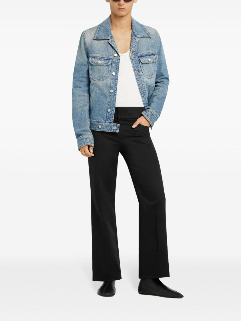 Courrèges Blue Denim Chest Flap Pocket Jacket