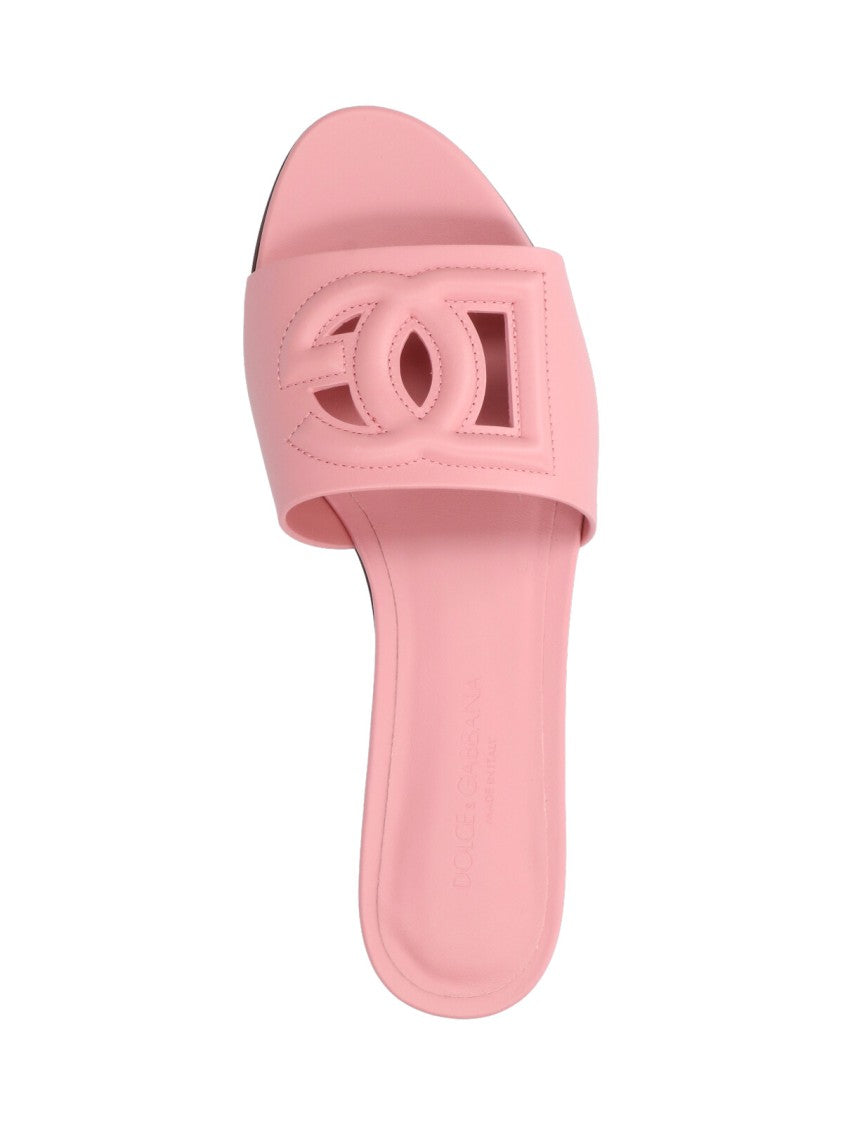 Dolce & Gabbana "Dg" Slip-On Sandals – Pink