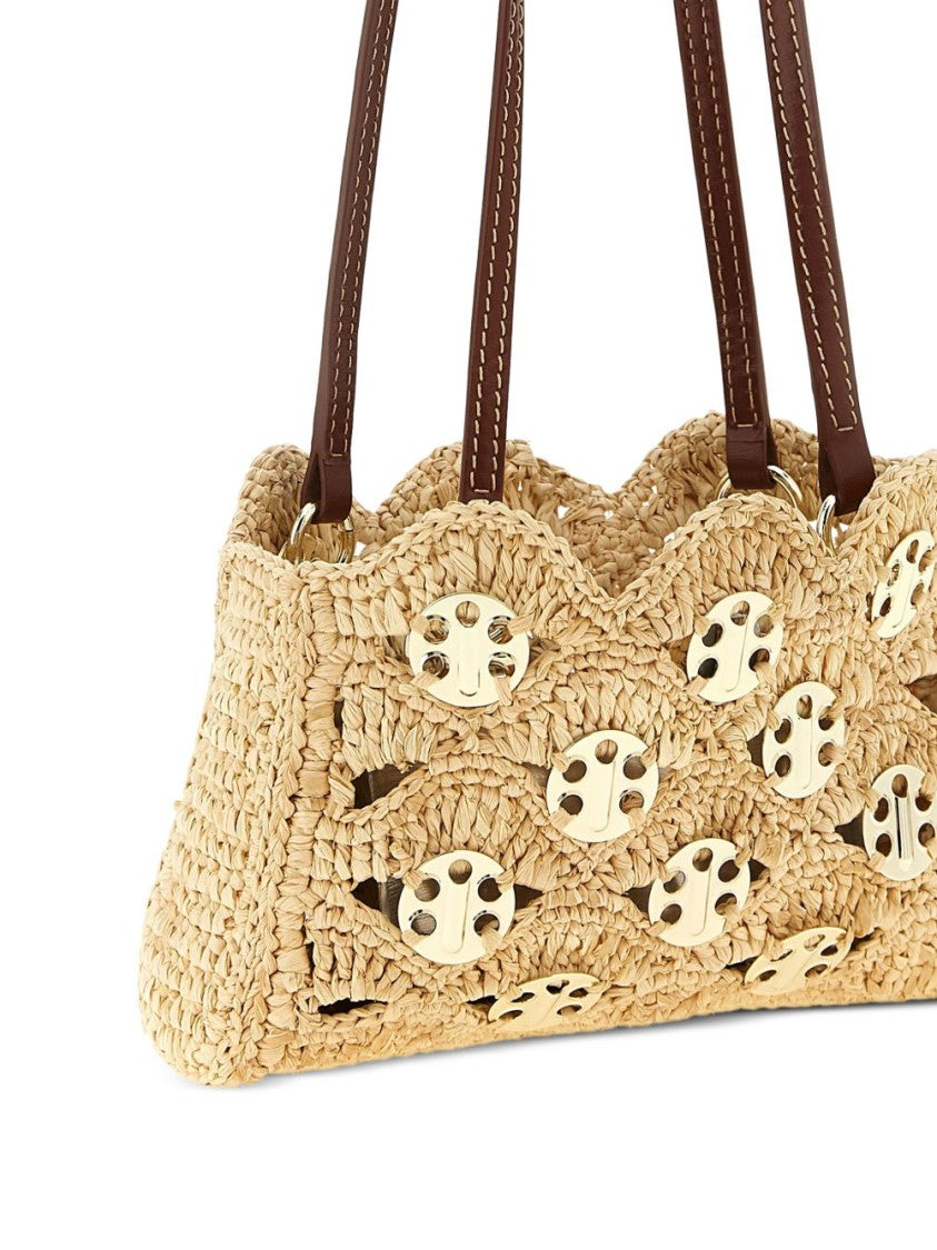 Rabanne Brown Leather Shoulder Bag