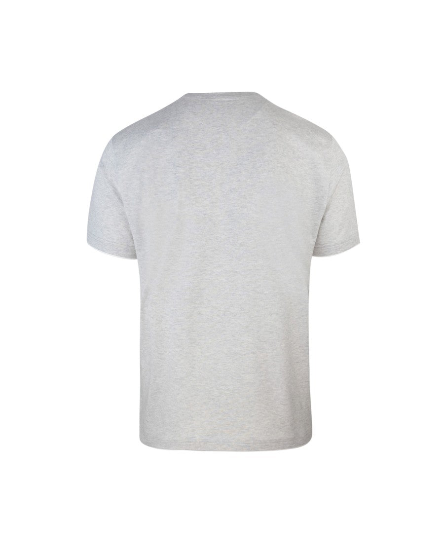 Eleventy Grey Crew Neck T-Shirt