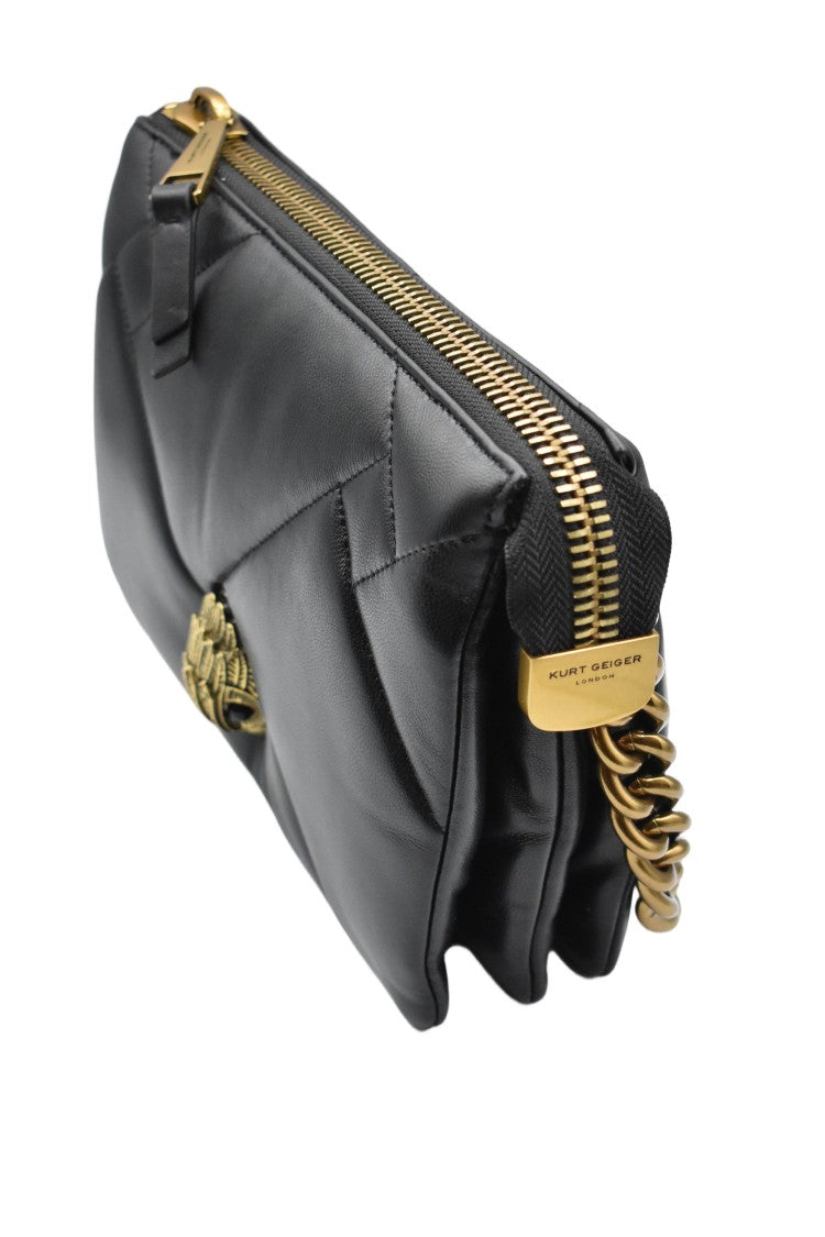 Kurt Geiger Compact Quilted Black Shoulder Bag