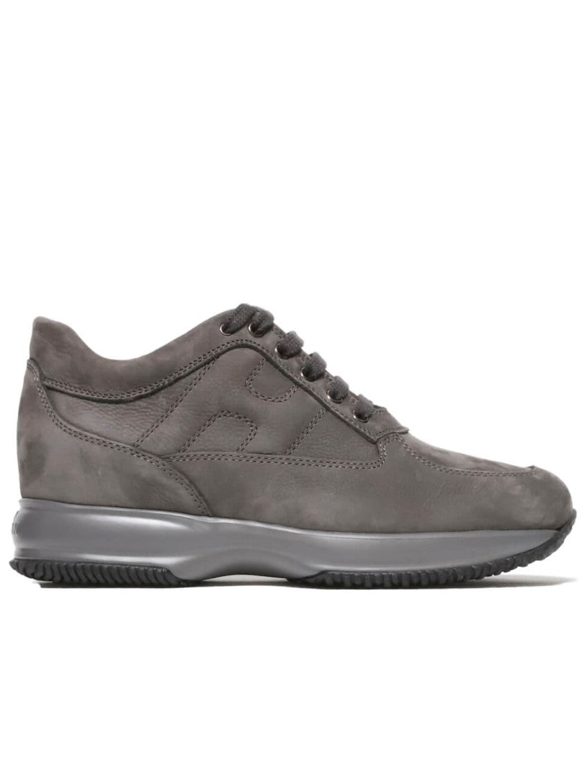 Hogan Grey Suede Interactive Sneakers